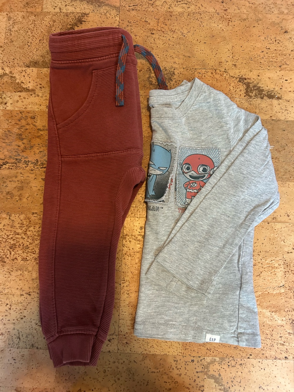 GAP × DC Superheroes Shirt + Zara Joggers Bundle | Size 2–3 Years